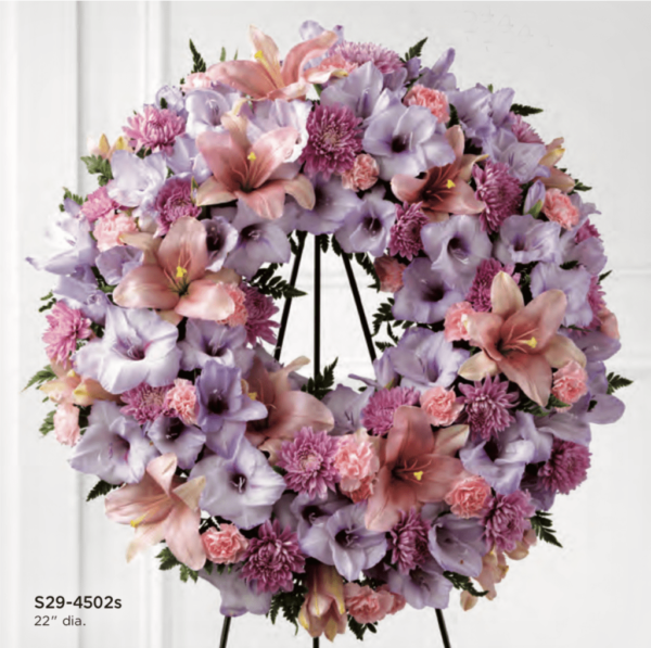 Wreath Flower Arrangement S29-4502s